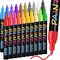 Paint Pens Paint Markers, 20 Colors Oil-Based Waterproof Marker Pen Set, Never Fade Quick Dry and Permanent, Works on Rocks Painting, Wood, Fabric, Plastic, Canvas, Glass, Mugs